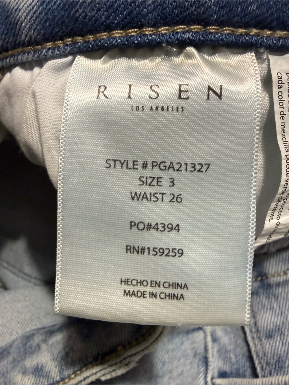 Risen embroidered barrel jeans size 3/26 - Picture 7 of 7